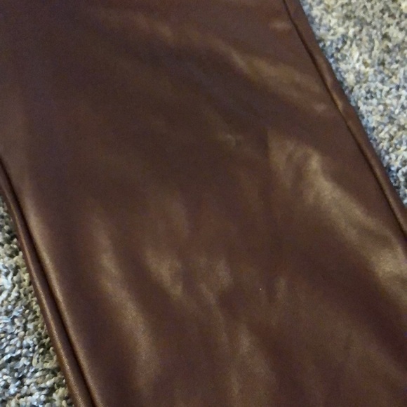 Prettylittlething faux leather brown tights - Picture 6 of 6